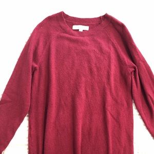 Loft long sweater (zip bottom)